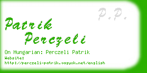 patrik perczeli business card